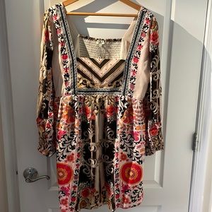 Multicolored, cute short Anthropologie dress.